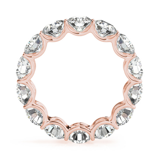 Hochwertiger Brillant Eternity Band 5,60 Karat – Frontansicht