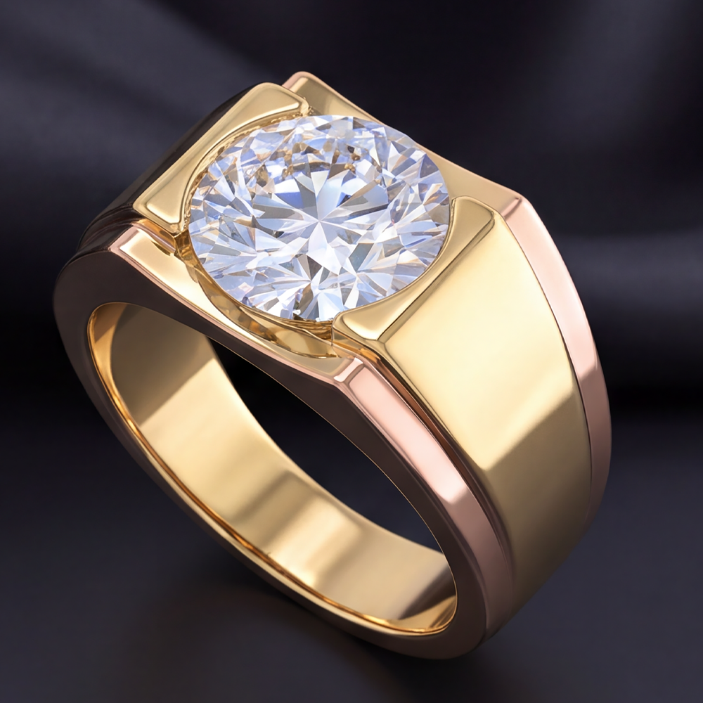 5 Karat Herren-Diamantring