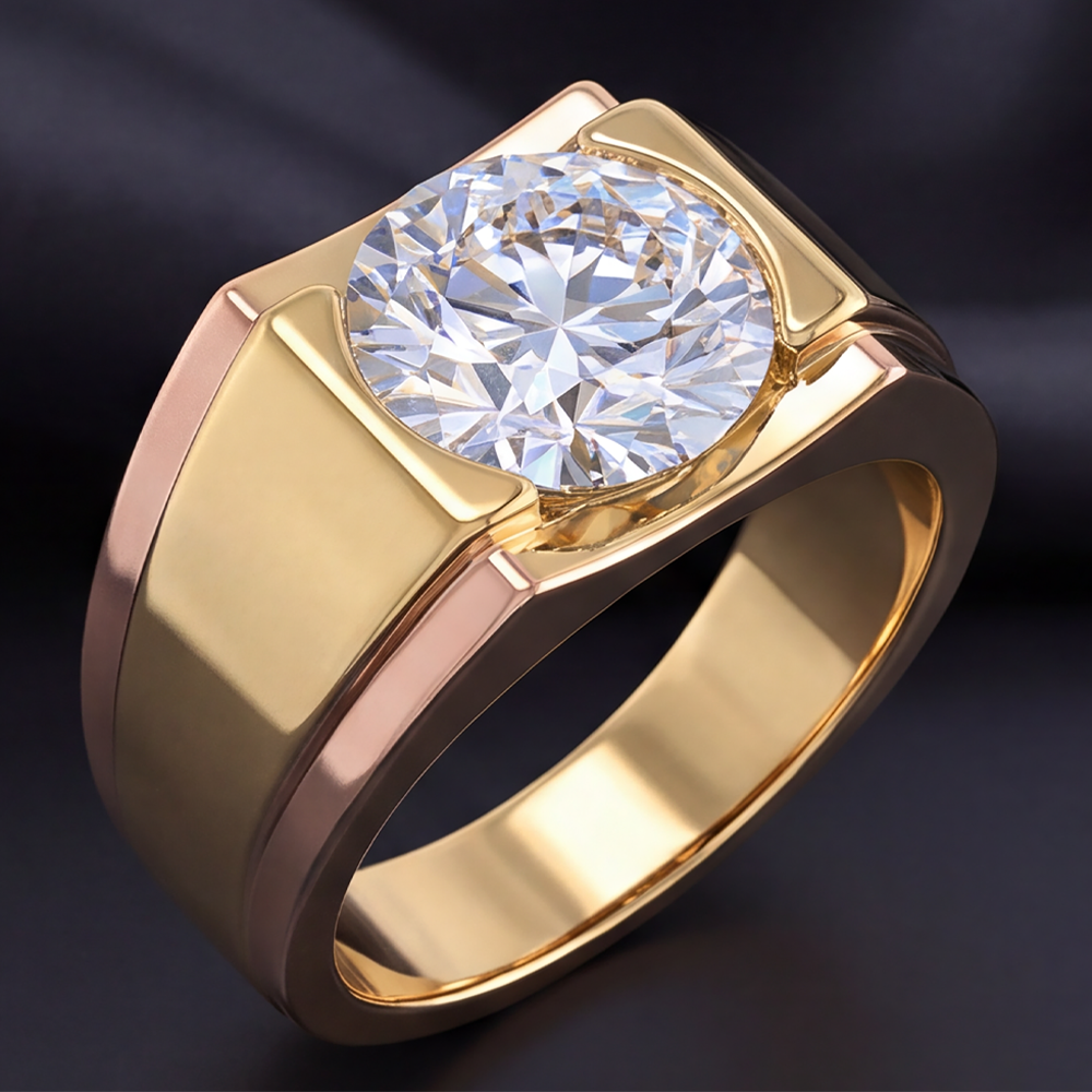 5 Karat Herren-Diamantring
