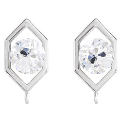 2,50 Karat Diamant Ohrringe in 14K Weißgold