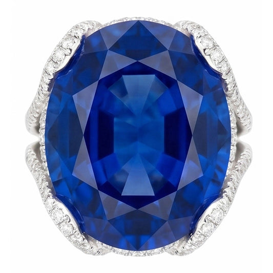 6 Carat Damen-Saphir-Verlobungsring