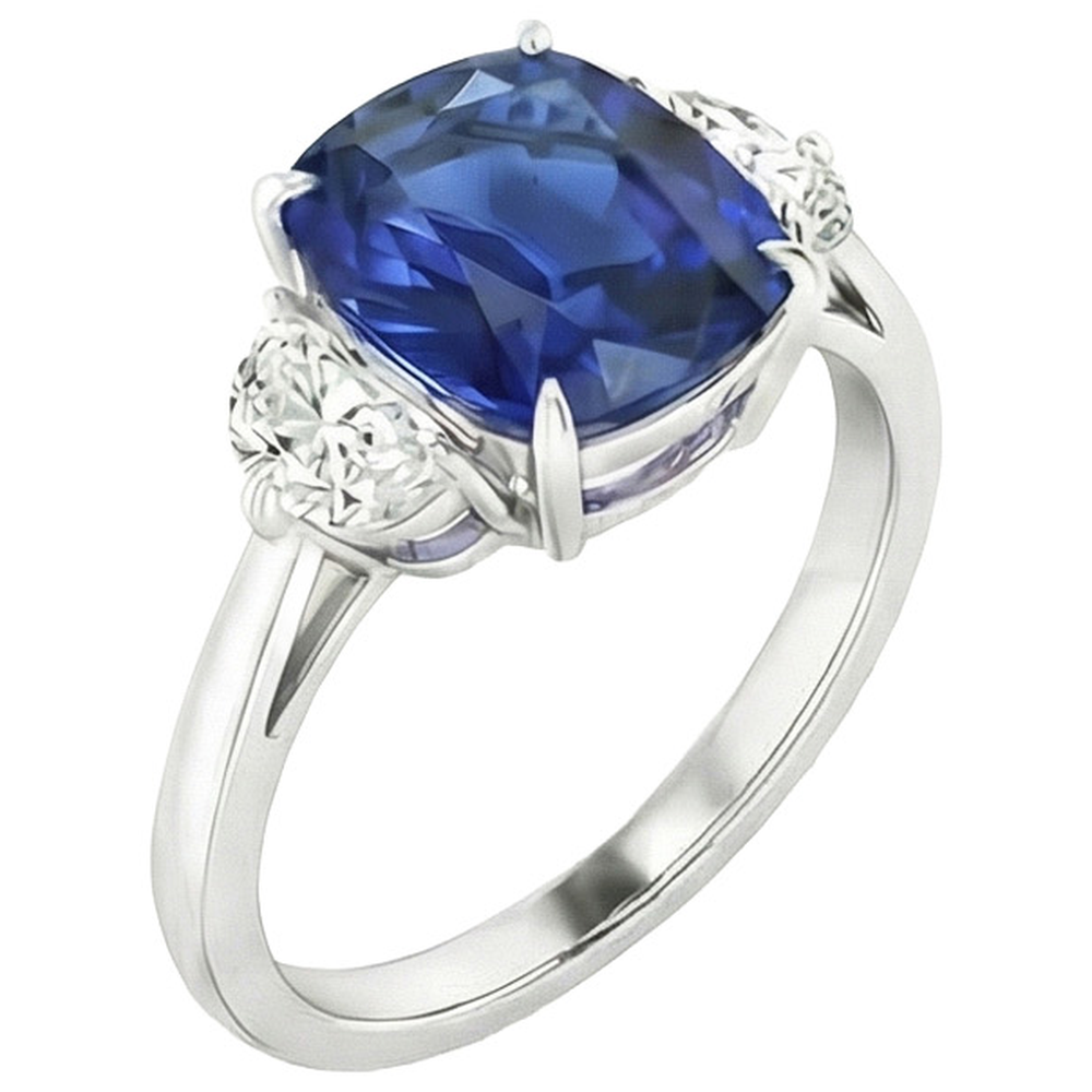 6 Carat Damen-Saphir-Verlobungsring