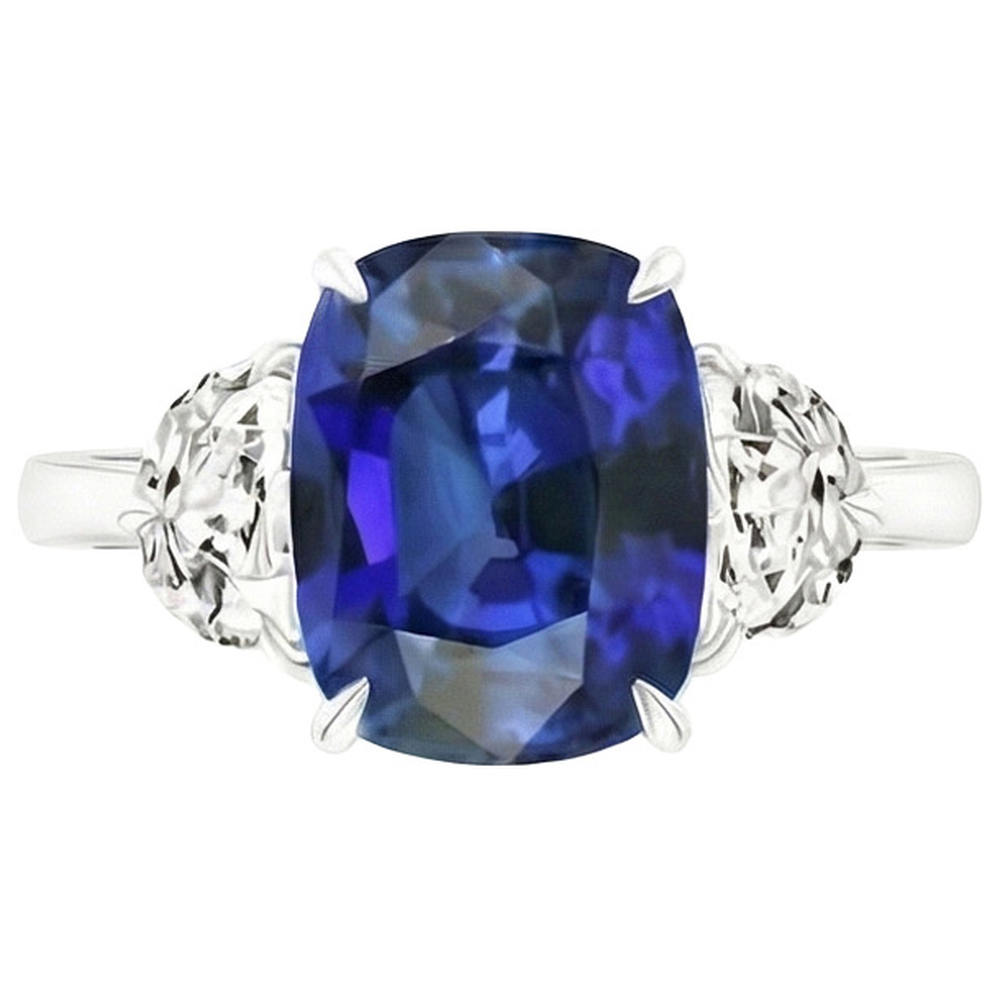 6 Carat Damen-Saphir-Verlobungsring