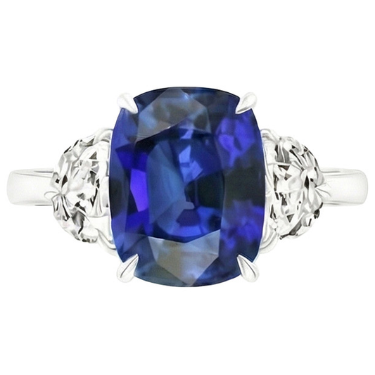 6 Carat Damen-Saphir-Verlobungsring