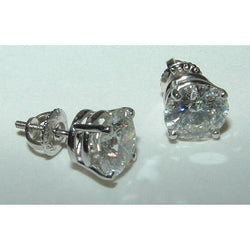 6 Karat natürliche Aus der Erde Abgebauter Natürlicher Diamant-Ohrstecker