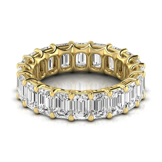 Eternity Band 14 Karat Gelbgold mit Brillant – Frontansicht