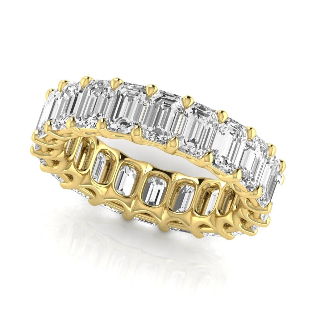 Brillant Eternity Band 0,33 Karat 14 Karat Gelbgold – Seitenansicht