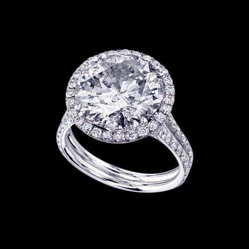 6,75 ct. Echt Diamanten Fancy Ring Halo Schmuck Verlobung Jubiläum WG
