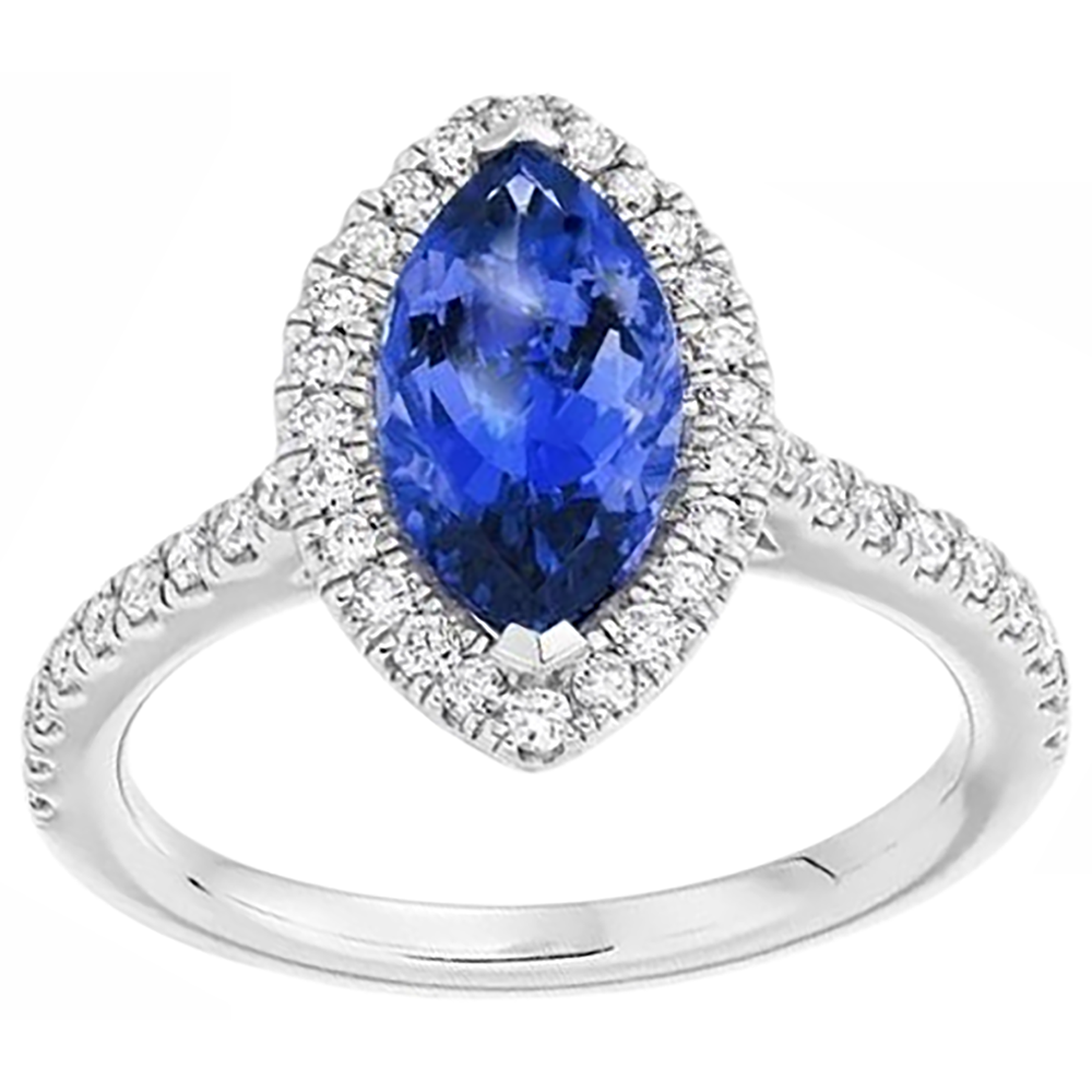 echter marquise diamant 7.25Karat ring Seitenansicht