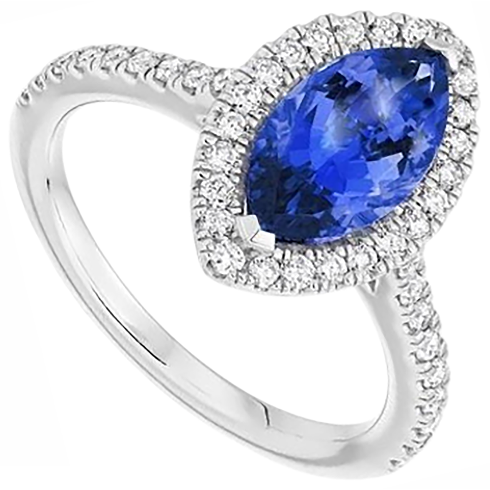 echter marquise diamant 7.25Karat ring Detailansicht