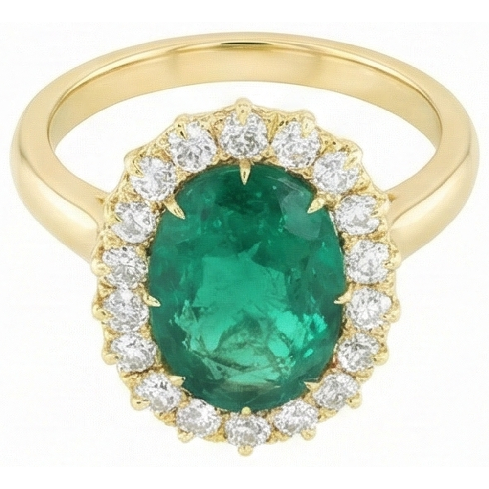echter oval diamant 7.50Karat ring Detailansicht