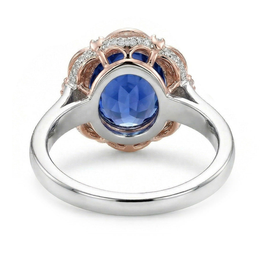 7 Carat zweifarbiger Saphirring