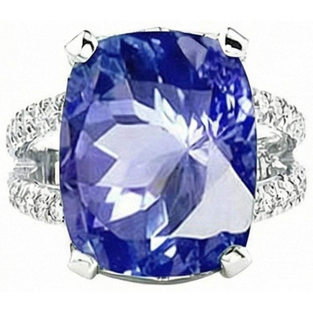7 Ct natürlicher Saphir-Edelsteinring