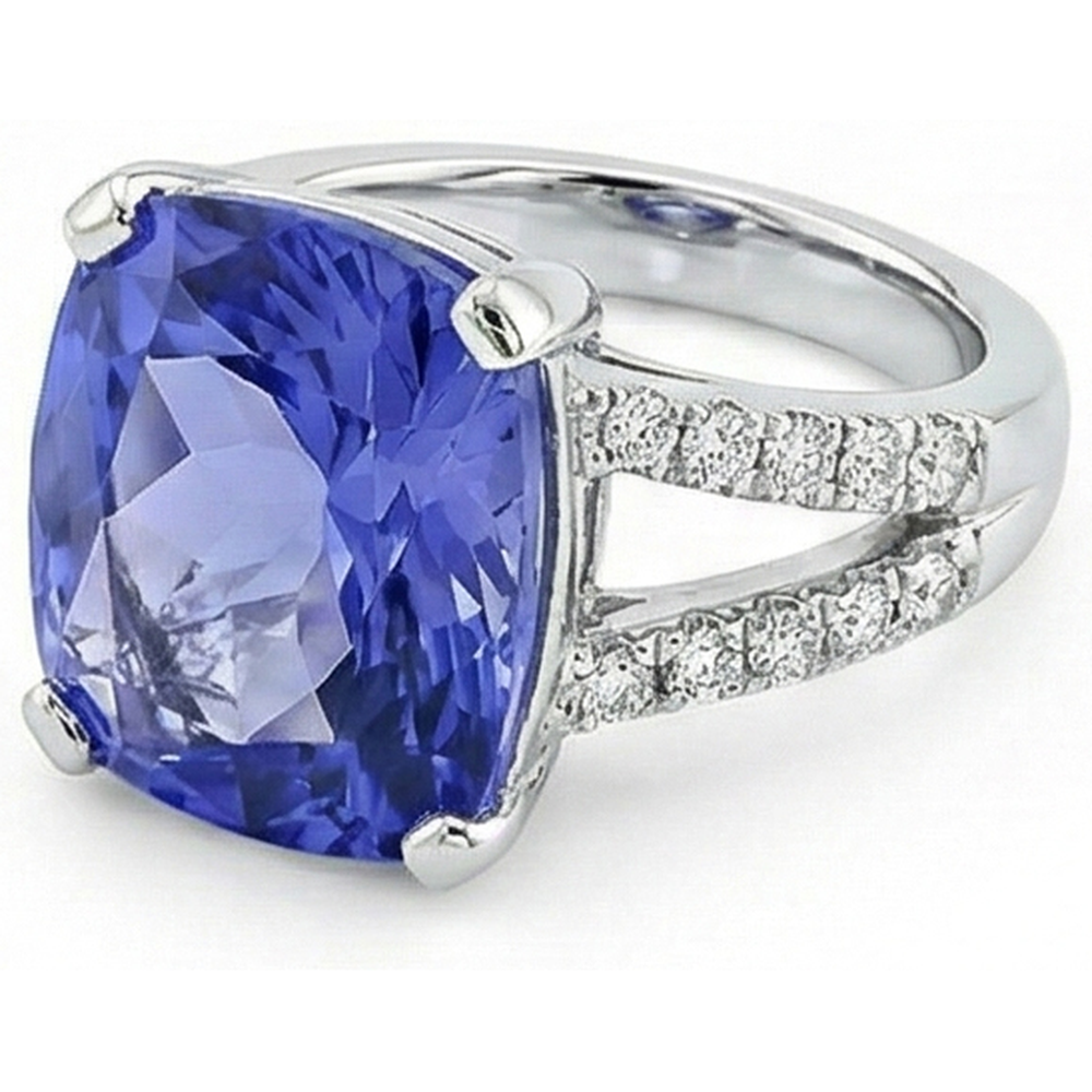 7 Ct natürlicher Saphir-Edelsteinring