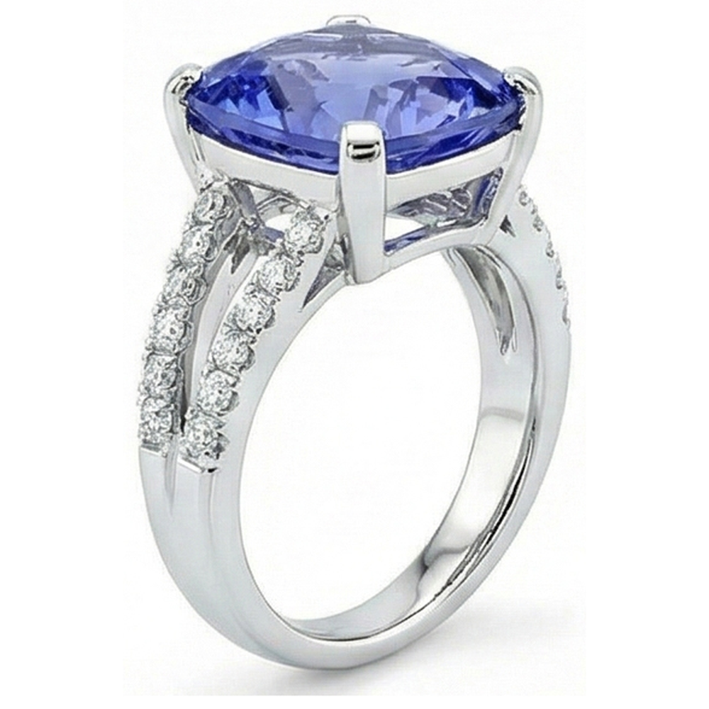 7 Ct natürlicher Saphir-Edelsteinring