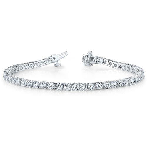 7 Karat echtes Diamant-Tennisarmband