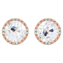 Glänzender 3-Karat Edler Diamant Ohrstecker