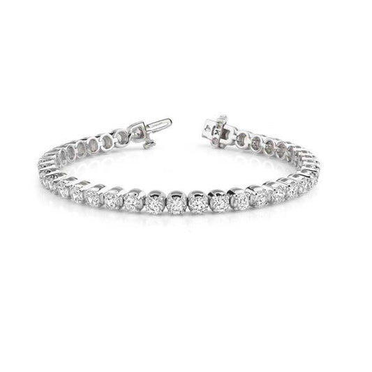 7.40 Karat Rundschliff Echt Diamanten Armband Neu Weißgold 14K