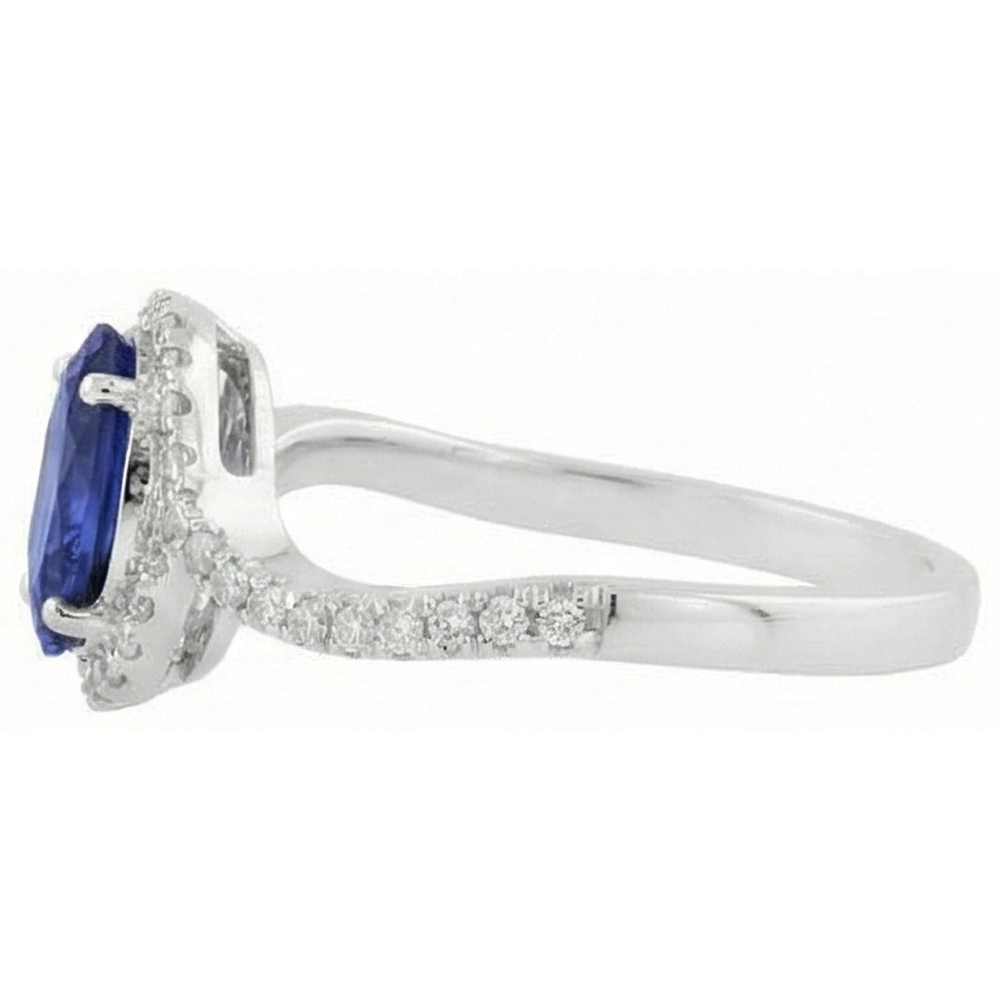 echter oval diamant 7.75Karat ring auf Weiß