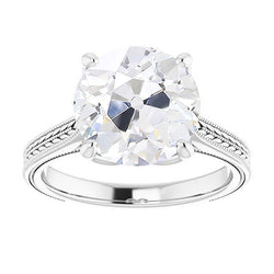 Luxuriöser Einzelstein-Ring mit Old Mine Cut Diamant – 5 Karat