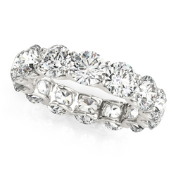 Luxuriöser Diamant Eternity Band – 7 Karat 14K Weißgold