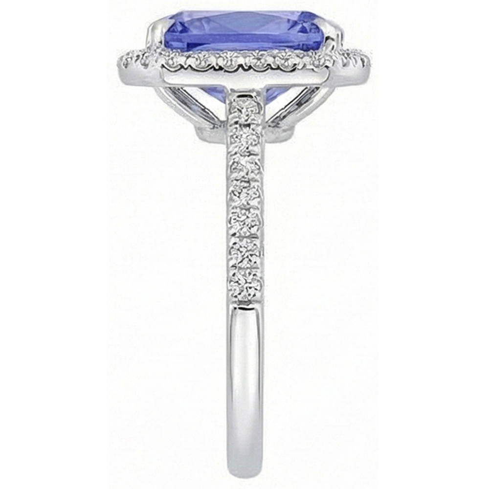 8.81 ct. Strahlender Verlobungsring mit Saphir und Aus der Erde Abgebauter Natürlicher Diamanten aus Ceylon