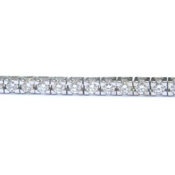 8 Karat Rundes Echt Diamantarmband aus massivem Weißgold Schmuck 14K