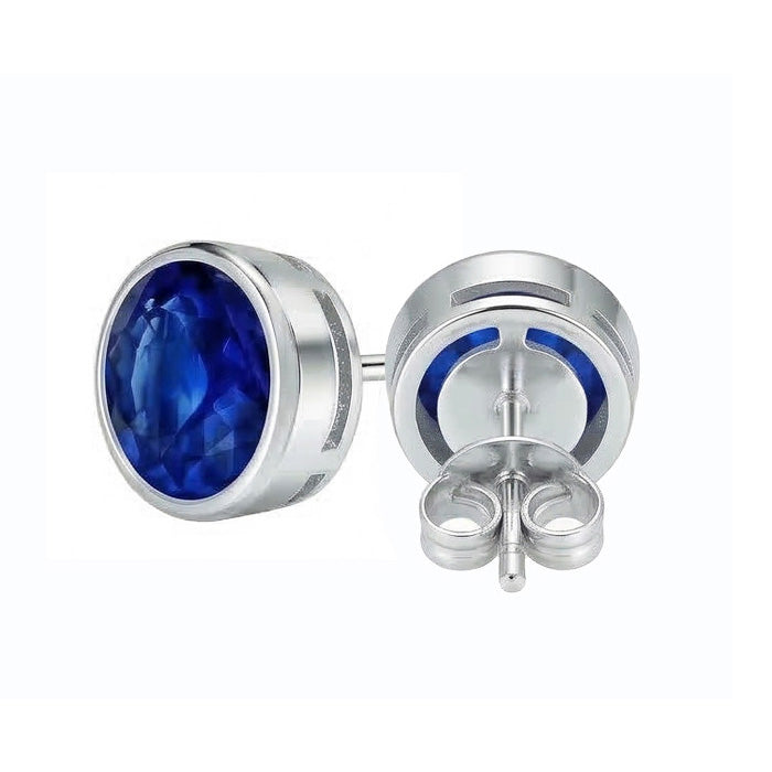 echter round diamant 4.50Karat ohrring Draufsicht