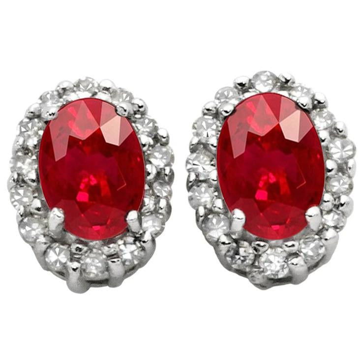 Naturreiner Taubenblut-Rubin Edelschmuck – Hauptansicht