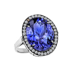 Handgemachter Farbstein-Ring – Tansanit 9,01 Karat | HarryChadEnt