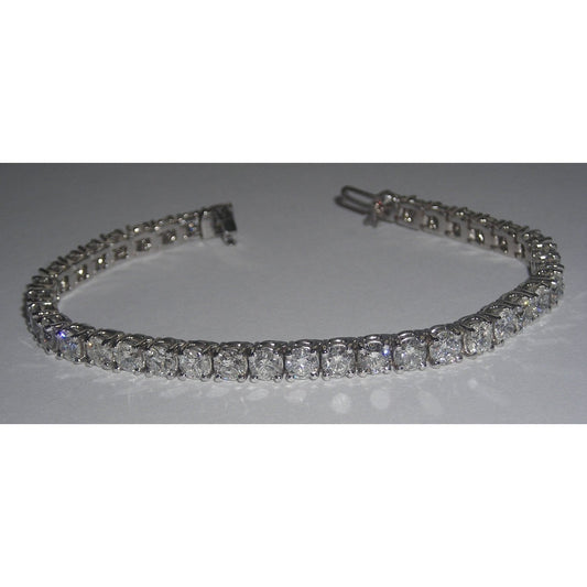 9.50 Karat Echt Diamant Tennisarmband vs Schmuck Solid WG 14K