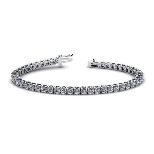 9.60 Karat Damen Echt Diamanten Tennis Armband Weißgold