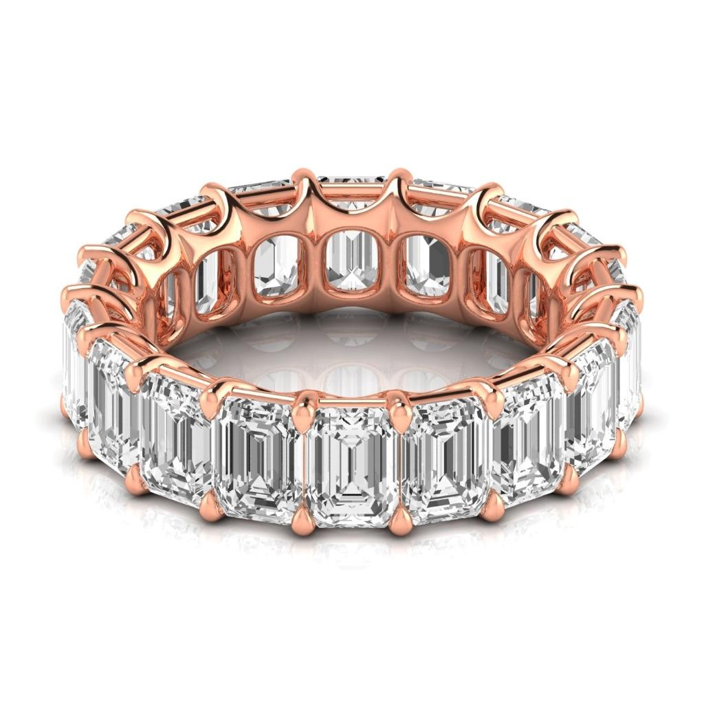 Brillant Eternity Band 0,50 Karat 14K Roségold – Frontansicht