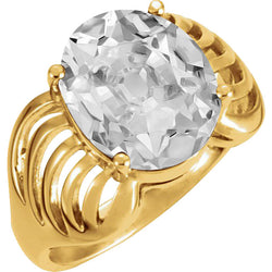 Naturreiner Brillant Solitär-Ring – 14K Gelbgold 5 Karat