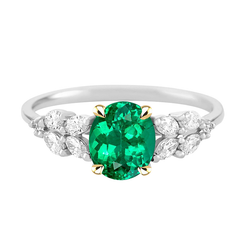 Handgefertigter Schmuckstein-Ring mit GIA-Geprüft