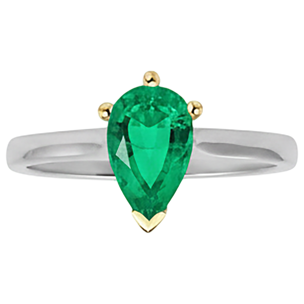 Eleganter Farbstein-Ring 1,50 Karat – Frontansicht