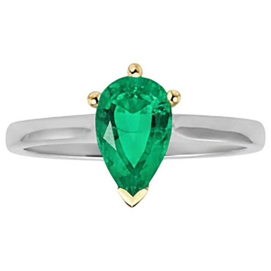 Eleganter Farbstein-Ring 1,50 Karat – Frontansicht