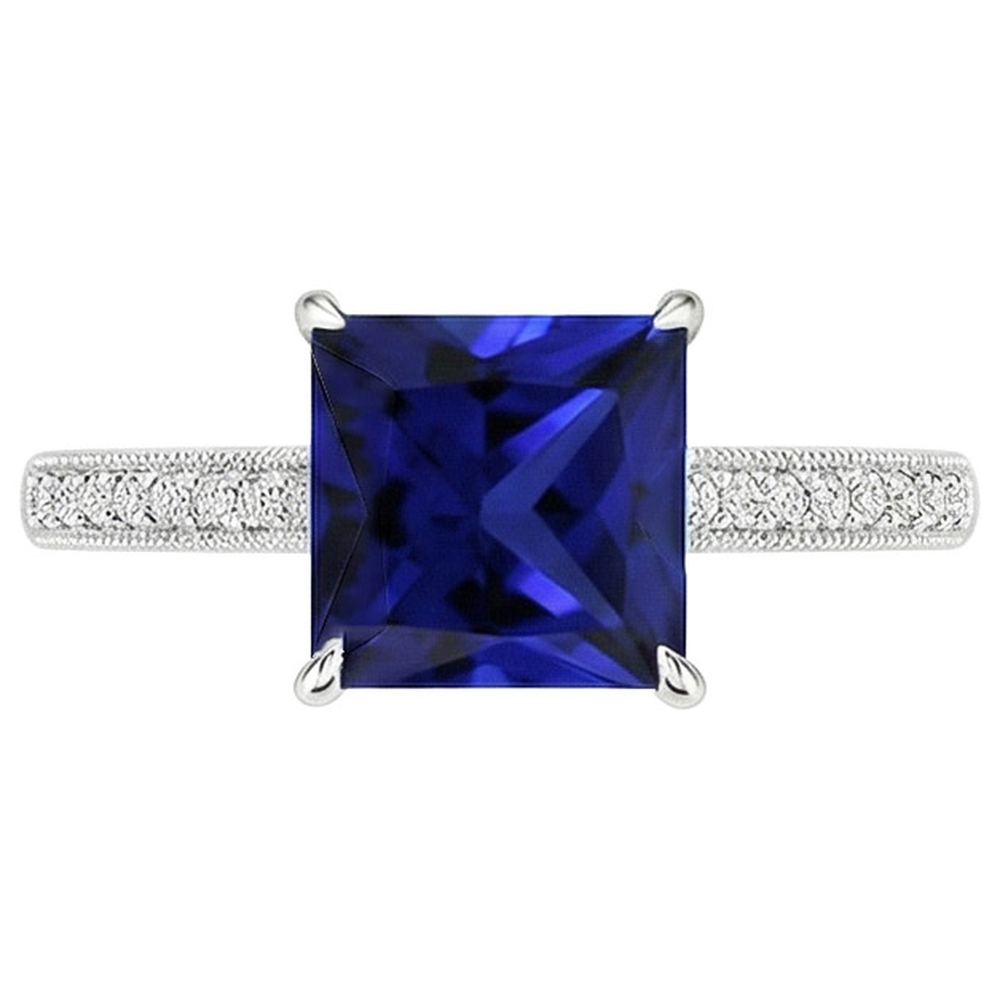 echter round diamant 4.50Karat ring Detailansicht