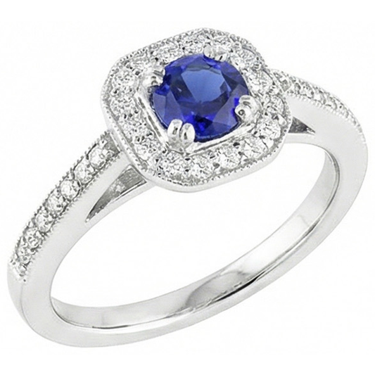 echter round diamant 3Karat ring Vorderansicht