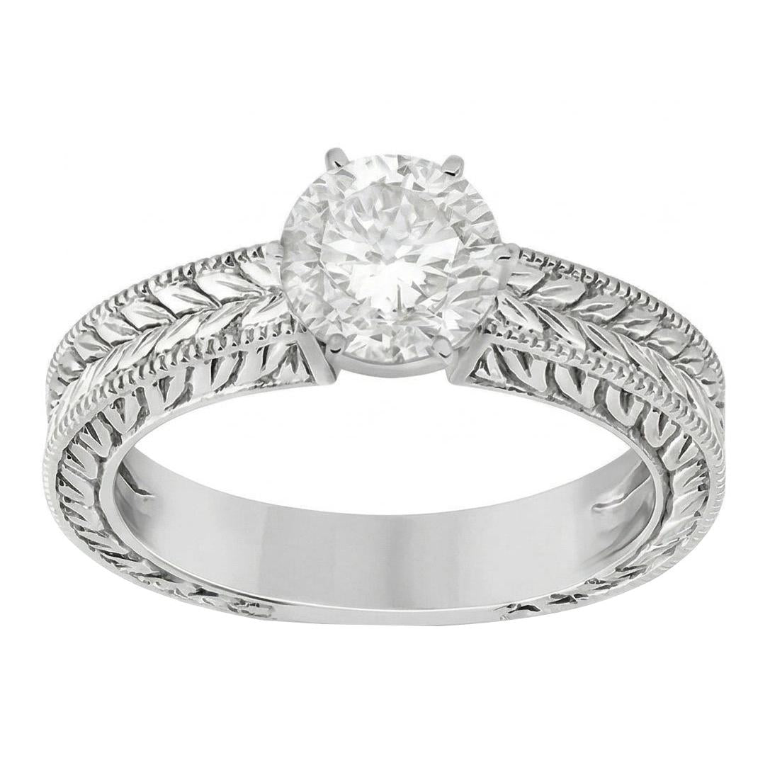 echter round diamant 2.50Karat ring Seitenansicht