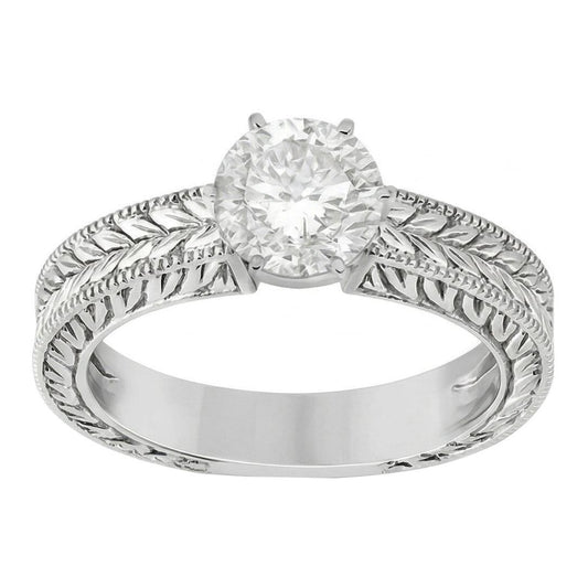 echter round diamant 2.50Karat ring Seitenansicht