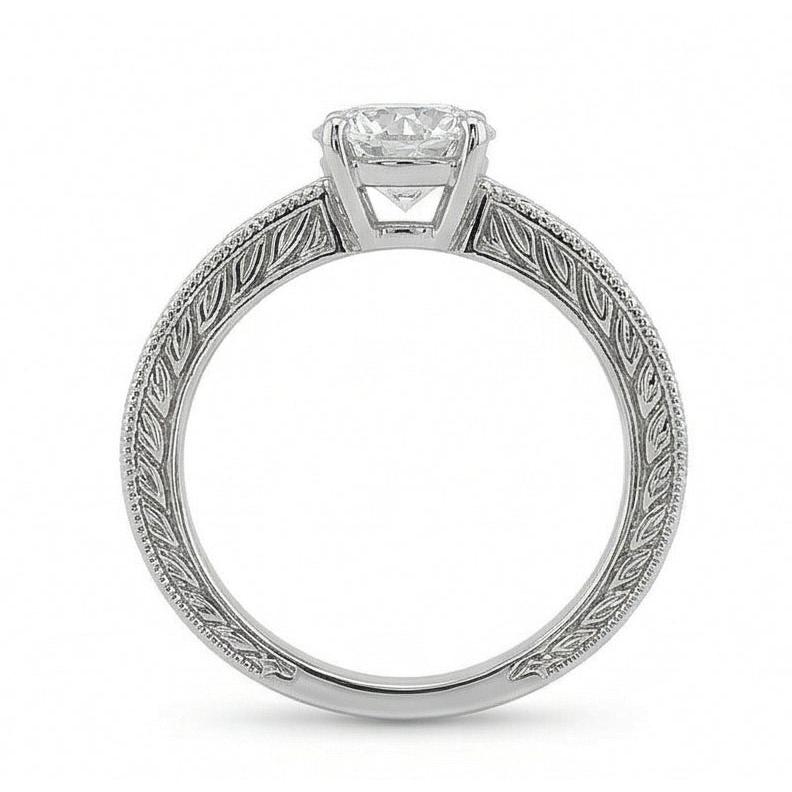 echter round diamant 2.50Karat ring mit Diamantbesatz