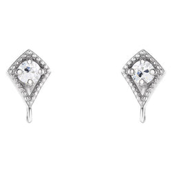 Luxuriöser Ohrringe mit Antik Brillant – 1 Karat