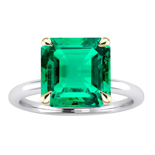 Premium Smaragd Schmuckstein-Ring 5 Karat – Hauptansicht
