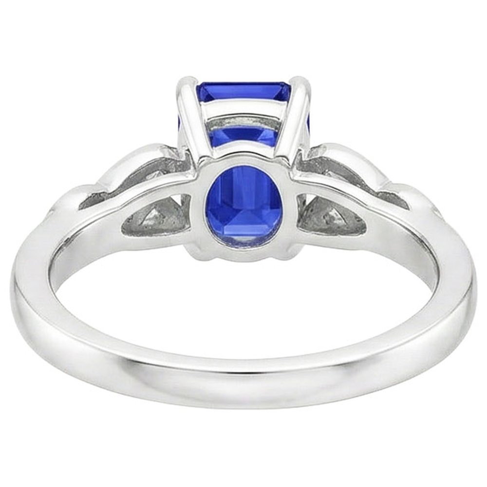 echter round diamant 3.25Karat ring Draufsicht