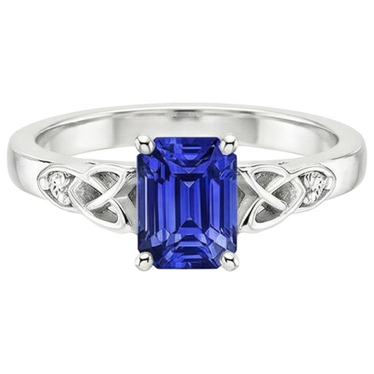 echter round diamant 3.25Karat ring Profilansicht