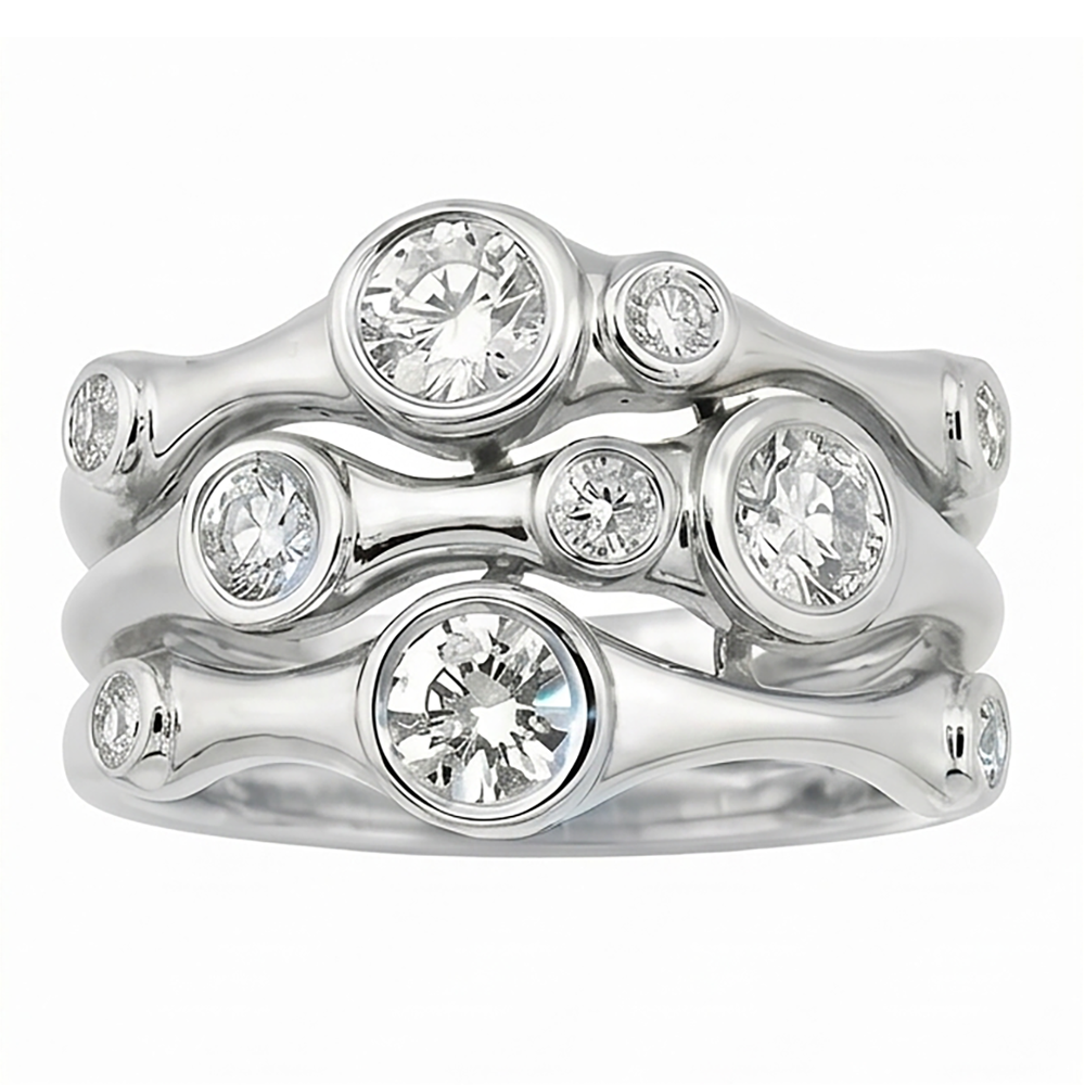 Aus der Erde Abgebauter Natürlicher Diamant-Fancy-Ring 1,10 Karat 14K Weiß Natur Herrenschmuck Neu