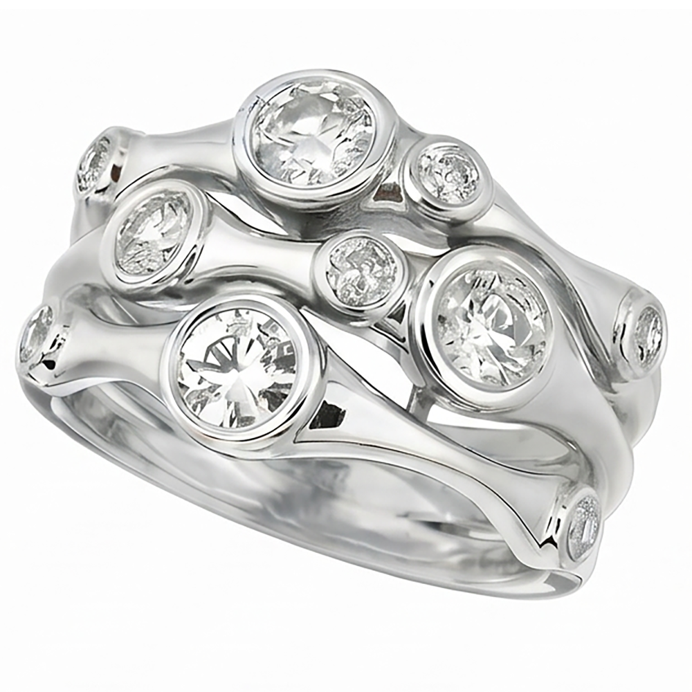 Aus der Erde Abgebauter Natürlicher Diamant-Fancy-Ring 1,10 Karat 14K Weiß Natur Herrenschmuck Neu