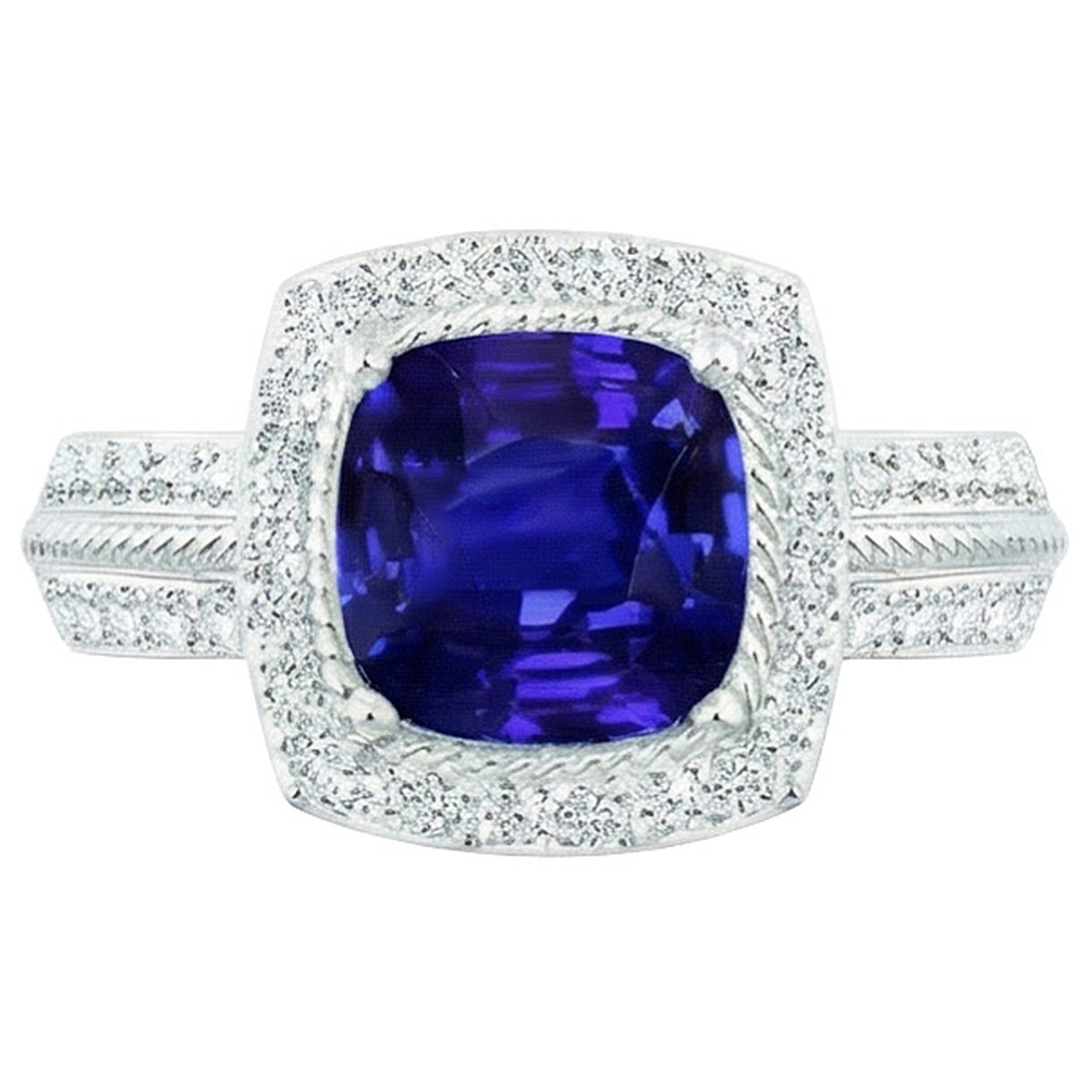 echter round diamant 3.25Karat ring Seitenansicht