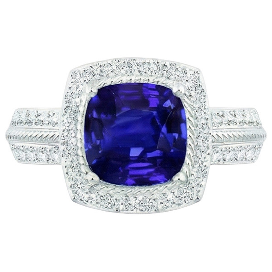 echter round diamant 3.25Karat ring Seitenansicht